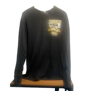 Pittsburgh a Drinking Town with a Championship Problem Long Sleeve T Shirt Sz Lg